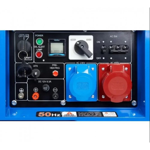 Дизельний трифазний генератор Enersol SKDS-7EBAU 6,5 kW